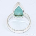 Bague Amazonite du Pérou forme goutte taille 58/59 Bijoux en Amazonite BK102.4