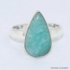 Bague Amazonite du Pérou forme goutte taille 55 Bijoux en Amazonite BK102.5