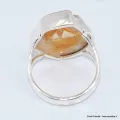 Bague Citrine stalactite naturelle taille 59/60 - Bijoux en Citrine