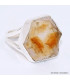 Bague Citrine tranche 2 anneaux taille 58/59 Bijoux en Citrine BK104.2