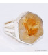 Bague Citrine stalactite 3 anneaux taille 59 Bijoux en Citrine BK104.5