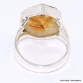 Bague Citrine stalactite 3 anneaux taille 59 Bijoux en Citrine BK104.5