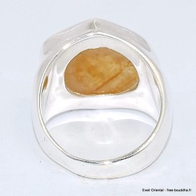 Bague Chevalière en Citrine tranche taille 54 