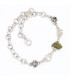 Bracelet Moldavite, Herkimer et Campo del Cielo Bijoux en Moldavite BK87.7