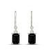 Boucles d'oreilles spinelles noires Boucles d'oreilles en pierres BK107