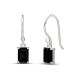 Boucles d'oreilles spinelles noires Boucles d'oreilles en pierres BK107