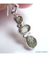 Boucles d'oreilles pendantes en Moldavite grade AAA Bijoux en Moldavite SK20