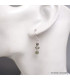Boucles d'oreilles pendantes en Moldavite grade AAA Bijoux en Moldavite SK20