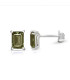 Clous d'oreilles Authentique Moldavite Bijoux en Moldavite BK110.1