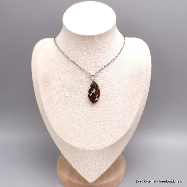 Pendentif en Pallasite (météorite) asymétrique Pendentifs pierres naturelles CWA55.3