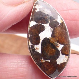 Pendentif en Pallasite (météorite) asymétrique Bijoux en Pallasite CWA55.3