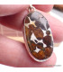 Gros Pendentif Authentique Pallasite forme ovale Bijoux en Pallasite CWA55.4