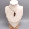 Gros Pendentif Authentique Pallasite forme ovale Bijoux en Pallasite CWA55.4