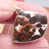 Authentique Météorite Pallasite forme libre Pendentifs pierres naturelles CWA55.5