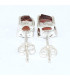Clous d'oreilles en Grenat brut Bijoux en Grenat BK114
