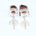 Clous d'oreilles en Grenat brut Bijoux en Grenat BK114