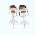 Clous d'oreilles en Grenat brut - Bijoux en Grenat