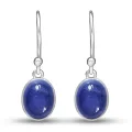 Boucles d'oreilles en Tanzanite cabochon - Bijoux en Tanzanite