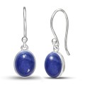 Boucles d'oreilles en Tanzanite cabochon Bijoux en Tanzanite BK118