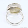 Bague ronde en Tourmaline indigo sur Quartz fumé taille 55 Bijoux en Tourmaline Indigo BK119
