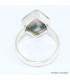 Bague losange en Tourmaline indigo sur Quartz fumé taille 59/60 Bijoux en Tourmaline Indigo BK119.2