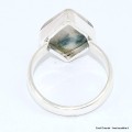 Bague losange en Tourmaline indigo sur Quartz fumé taille 59/60 Bijoux en Tourmaline Indigo BK119.2