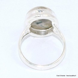 Bague Tourmaline indigo 2 anneaux taille 59/60 