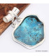 Pendentif en Turquoise Kingman bélière tube Pendentifs pierres naturelles BK9.8