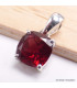 Magnifique pendentif en Grenat facetté carré Pendentifs pierres naturelles PU38.2