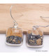 Boucles d'oreilles carrées en Jaspe Maligano Bijoux en Jaspe Maligano YM59.8