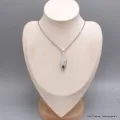 Authentique Pierre de Lune marquise sur Tourmaline - Pendentifs pierres naturelles