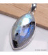 Gros pendentif marquise Pierre de lune bleue Tourmaline Pendentifs pierres naturelles BK2.12