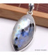 Gros pendentif marquise Pierre de lune bleue Tourmaline Pendentifs pierres naturelles BK2.12