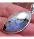 Gros pendentif marquise Pierre de lune bleue Tourmaline Pendentifs pierres naturelles BK2.12