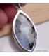 Gros pendentif marquise Pierre de lune bleue Tourmaline Pendentifs pierres naturelles BK2.12