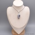 Gros pendentif marquise Pierre de lune bleue Tourmaline Pendentifs pierres naturelles BK2.12