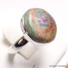 Bague ronde Rubis sur Fuchsite taille 61/62 Bijoux en Rubis sur Fuchsite YM2.6