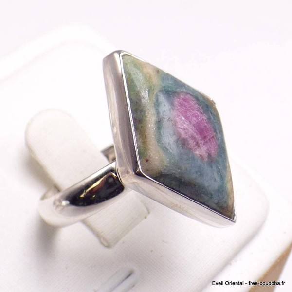 Bague losange Rubis sur Fuchsite taille 61 Bijoux en Rubis sur Fuchsite YM2.7