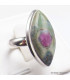 Bague marquise en Rubis sur Fuchsite taille 59 Bijoux en Rubis sur Fuchsite YM2.10
