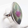 Bague marquise en Rubis sur Fuchsite taille 59 Bijoux en Rubis sur Fuchsite YM2.10