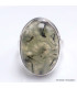 Bague en Préhnite et Quartz rutile taille 59 Bijoux en Préhnite YM6.4
