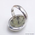 Bague en Préhnite et Quartz rutile taille 59 Bijoux en Préhnite YM6.4