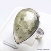 Bague en Préhnite et Quartz rutile forme goutte taille 55 Bijoux en Préhnite YM6.5