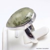 Bague en Préhnite et Quartz rutile forme goutte taille 55 Bijoux en Préhnite YM6.5