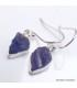 Bijou Boucles d'oreilles en Tanzanite brute Bijoux en Tanzanite BK121.3