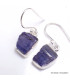 Authentique Tanzanite boucles d'oreilles asymétriques Bijoux en Tanzanite BK121.4