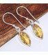 Boucles d'oreilles Citrine facettée marquise
