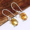 Boucles d'oreilles Citrine facettée ovale Boucles d'oreilles en pierres BK122.2