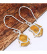 Boucles d'oreilles en Authentique Citrine naturelle brute Boucles d'oreilles en pierres BK122.7
