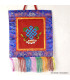 Tenture bouddhiste Noeud sans fin rouge Tentures tibétaines Bouddha NSF4